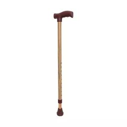 Paxmax Brown Wooden Coating Walking Stick for Men and Women Old Age Stand Light Adjustable-33