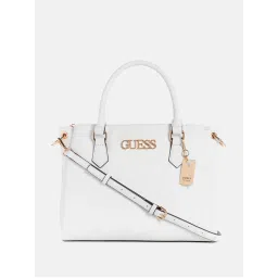 guess fashion Guess Women White Handbag with Detachable Strap (Set of 2)-picture-13