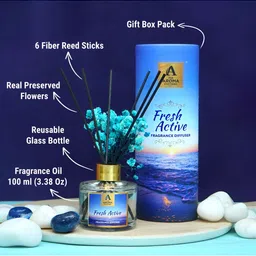 The Aroma Factory Fresh Active Fragrance Reed Diffuser & Sticks image 3