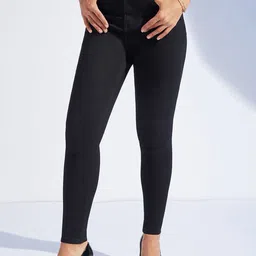 Miss Chase Women Skinny Fit High-Rise Heavy Fade Stretchable Jeans-picture-8