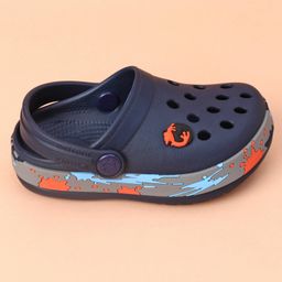 Neoz Casual Clogs Logo Desgin - Navy Blue (Button Color May Vary)-image-30
