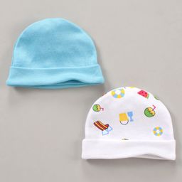 Ben Benny Printed Baby Cap Multicolour Pack of 2 - Diameter 9 cm-18