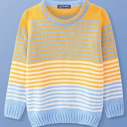 Pine Kids Knit Full Sleeves Striped Pullover - Multicolour-picture-40