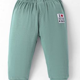 Ollypop Single Jersey Full Length Lounge Pant With Patch Detailing - Mint-picture-11