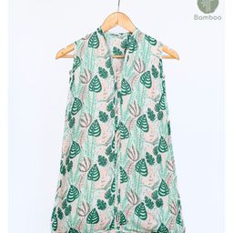 Cocoon Care Unisex Bamboo muslin sleeping bag wearable blanket Sleep sack Dark Green-image-75