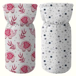 Novo Baby cotton Bottle Cover  Pack of 2  Fits up to 250 ml-Daisy-20