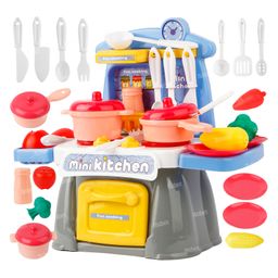 Fiddlerz Kitchen Play Set Pretend Cooking Playset Accessories With Pretend Play Food Toys With Baby & Toddler - Multicolour-1