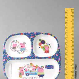 Servewell Rectangular 3 Partition Plate Peppa Pig - Multicolour image 3