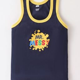 Simply Sinker Sleeveless Sandos Text Print Pack of 3- Multicolour image 4