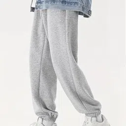 Imsa Moda Men Loose Fit High-Rise Joggers Trousers-image-56