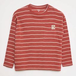KIABI Boys Striped Pure Cotton T-shirt-picture-5