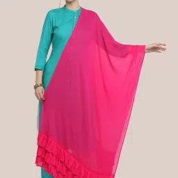 Dupatta Bazaar Rani Pink Dupatta image 1