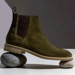 Saint G Men's Grimoald Olive Chelsea Boots-image-12