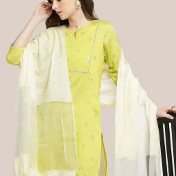 Dupatta Bazaar Cream Linen Dupatta image 4