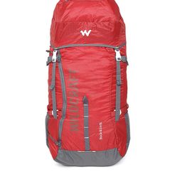 Wildcraft Unisex Red & Grey Rock & Ice 55 Brand Logo Rucksack-image-56