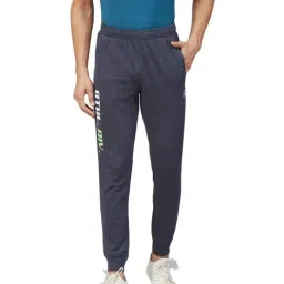 Alcis Navy Cotton Regular Fit Joggers-image-58
