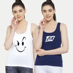 Friskers Multicolor Printed Camisole (Pack Of 2)-image-92