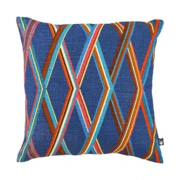 Home4U Multi Cotton Slub Cleome Printed Cushion Cover-39