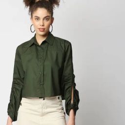 Remanika Green Regular Fit Shirt-image-18