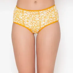 Clovia Yellow Floral Print Hipster Panty-picture-25