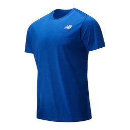 New Balance Blue Regular Fit Sports T-Shirt-picture-1