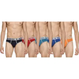 Dollar Bigboss Multicolored Cotton Regular Fit Briefs (Pack of 5)-picture-20