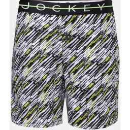 Jockey Kids White & Green Cotton Printed Shorts-image-57