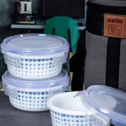 Cello Imperial White Glass Lunch Box with Jacket (440ml)-image-19