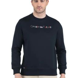 Monte Carlo Navy Regular Fit Printed Sweatshirt-picture-13