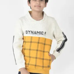 Crimsoune Club Kids Mustard & White Printed Full Sleeves Sweatshirt-image-49