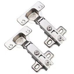 ABROZorrofit Auto Concealed Hydraulic Half Overlay Slip-on Hinge Steel ‎Silver Zinc Plated, ZHN-261-HC-8 (Set of 2)-image-79