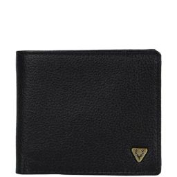 Allen Solly Black Formal Leather Bi-Fold Wallet For Men-7