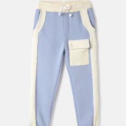 United Colors of Benetton Kids Blue Cotton Track Pants & Joggers-image-37