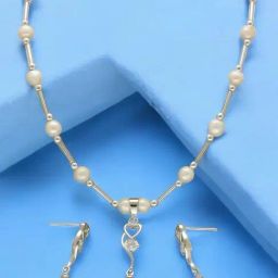 Sri Jagdamba Pearls Jivika Pearl Pendant Set for Women-image-95