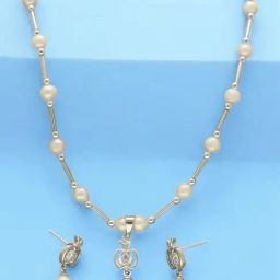 Sri Jagdamba Pearls Percy Pearl Pendant Set for Women-image-94