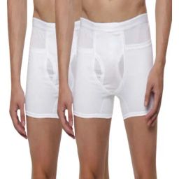 Ramraj White Combed cotton Solid Regular Fit Trunks-picture-2