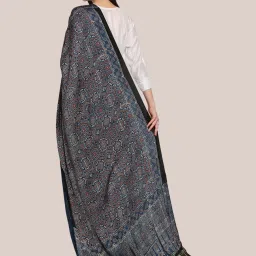 Dupatta Bazaar Indigo Printed Dupatta image 2