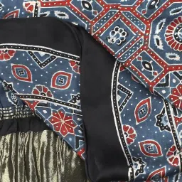 Dupatta Bazaar Indigo Printed Dupatta image 5