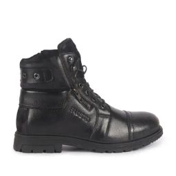Fausto Men's Black Biker Boots-image-91