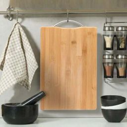 ALLO Wooden Bamboo Chopping Board with Metal Handle-24