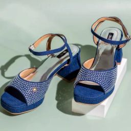 Inc.5 Women's Blue Ankle Strap Sandals-image-75