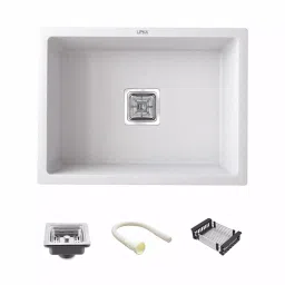 LIPKA 24x18x9 inch Matte Finish Quartz Single Bowl Kitchen Sink, QZSB10 - CW-picture-46