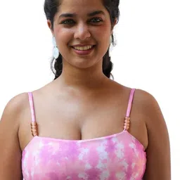 TFW Printed Bikini Crop Top With Gathers-image-6