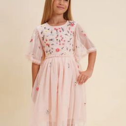 VERO MODA GIRL Pink Lady Nylon Embroidery Dress-image-55