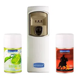 Airance Automatic Room Freshener Dispenser Machine with 250 ml Each Refreshing Lime & Musk Fragrance Spray Bottle (Pack of 3)-image-56