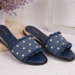 Metro Women's Blue Casual Sandals-image-38