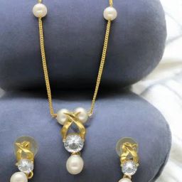 Sri Jagdamba Pearls Eira Pearl Pendant Set for Women-image-19