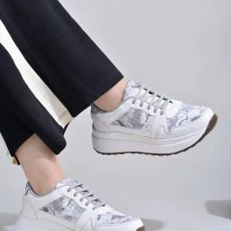 Shoetopia Women's Grey Casual Sneakers-image-90