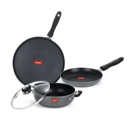 Sumeet Elegant Design Silver Aluminium Cookware Set-picture-25