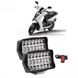 Cartronics 21 LED Fog Light With On/Off Switch for ATHER 450 Black(Set of 2 Pcs)-15